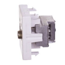 Simon Connect Gniazdo K45 antenowe RTV/SAT czysta biel K130A/9