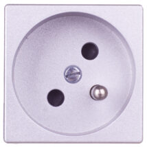 Simon Connect Gniazdo K45 pojedyncze z/u 16A IP20 anodyzowane aluminium K02/8