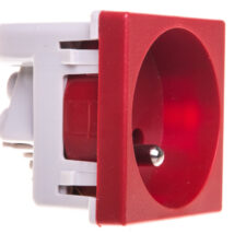 Simon Connect Gniazdo K45 pojedyncze z/u 16A IP20 czerwone K02/