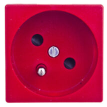 Simon Connect Gniazdo K45 pojedyncze z/u 16A IP20, szybkozłącza, czerwone K22/6