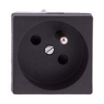 Simon Connect Gniazdo K45 pojedyncze z/u 16A IP20 czarny K02/14