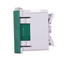 Simon Connect Gniazdo K45 pojedyncze z/u 16A IP20, szybkozłącza, zielone K22/27