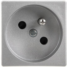 Simon Connect Gniazdo K45 pojeyńcze z/u 16A IP20, szybkozłącza, anodyzowane aluminium K22/8