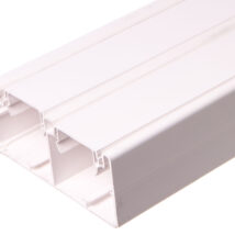 Simon Connect Kanał kablowy dwukomorowy Cabloplus PVC 130x55mm K45 czysta biel TK12102/9 /2m/ /opak.=12mb/