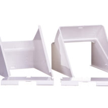 Simon Connect Kąt wewnętrzny regulowany Cabloplus PVC 90x55mm czysta biel TKA103208/9