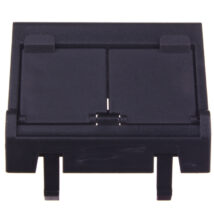 Simon Connect Płytka K45 gniada teleinformatycznego podwójnego 2xRJ skośna czarny KB80/14