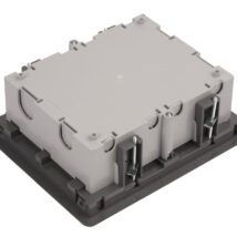 Simon Connect Puszka SF podłogowa potrójna 6xK45 70mm + SM302/9 szara SF370/1