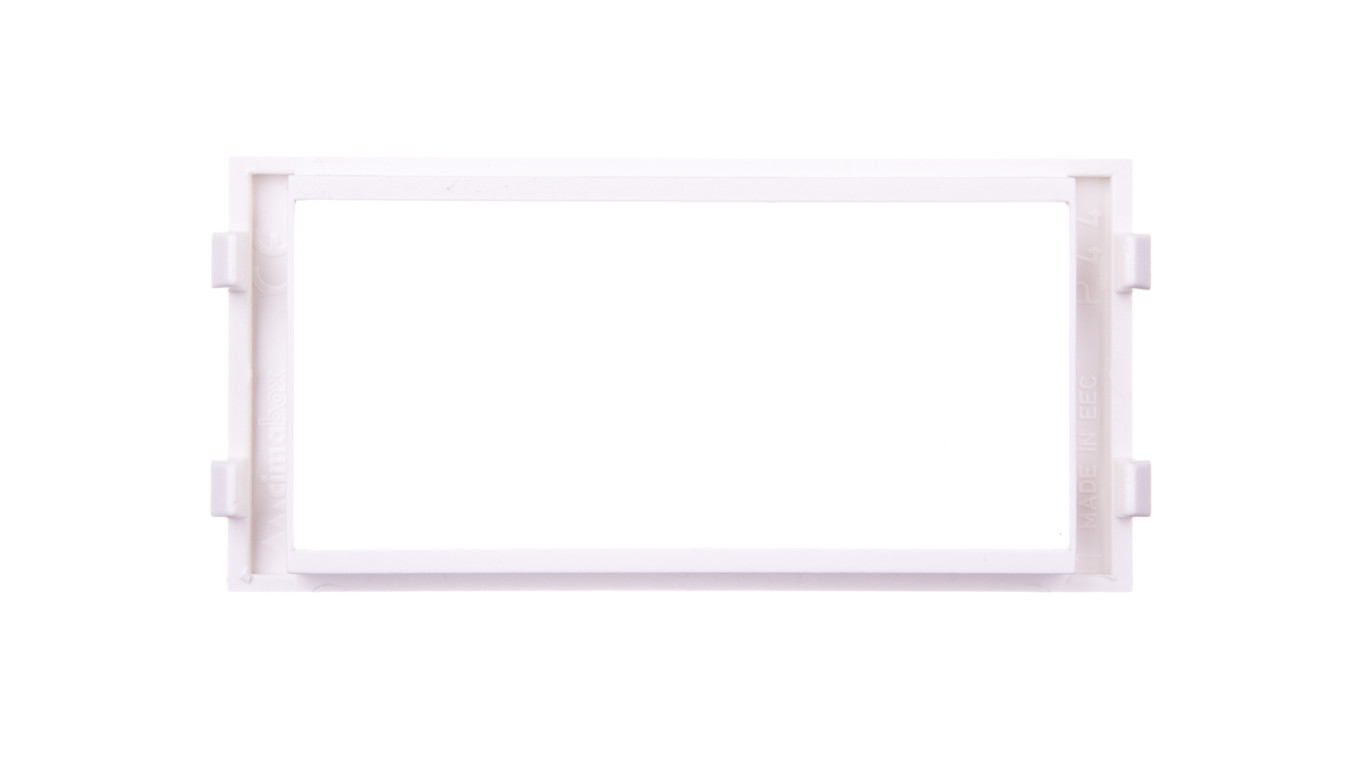 Simon Connect Ramka CIMA pojedyncza 2xK45 pionowa czysta biel S44/9