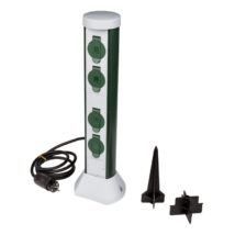 Słupek ogrodowy 4x2P+Z 16A IP44 /przewód OWY 3×1 2mb/ 077768400021