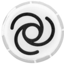 Soczewka przycisku 22mm płaska biała z symbolem AUTOMATYCZNY PRZEBIEG M22-XDL-W-X10 218308