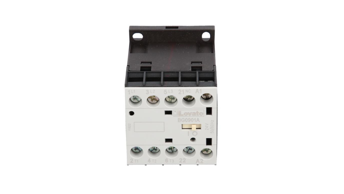 Stycznik mocy 3P 9A 4kW przy 400VAC AC3, cewka 24VAC 50/60Hz, 0Z 1R 11BG0901A024