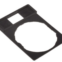 Szyld opisowy 30x40mm do etykiet 8x27mm czarny 22mm prostokątny ZBZ32 /10szt./