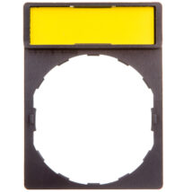 Szyld opisowy 30x40mm z etykietą biały/żółty 22mm czarny prostokątny ZBY4101