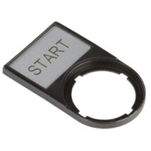 Tabliczka opisowa START 50x30mm czarna prostokątna M22S-ST-GB1 216495