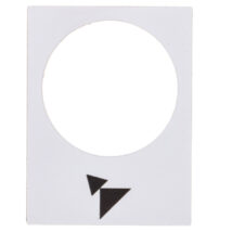 Tabliczka opisowa biała prostokątna 30x40mm DO PRZODU WOLNO-SZYBKO ZB2BY4915