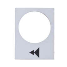 Tabliczka opisowa biała prostokątna 30x40mm PODNOSZENIE WOLNO-SZYBKO ZB2BY4903