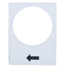 Tabliczka opisowa biała prostokątna 30x40mm PODNOSZENIE WOLNO ZB2BY4901