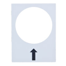 Tabliczka opisowa biała prostokatna 30x40mm W PRAWO WOLNO ZB2BY4907