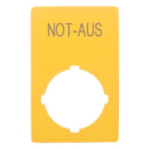 Tabliczka opisowa żółta okrągła NOT-AUS M22-XZK-D99 216471