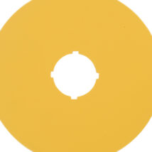 Tabliczka opisowa żółta okrągła fi90 bez nadruku M22-XAK 216464