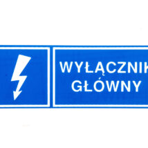 Tabliczka /znak informacyjny/ TZI 37x105S WYL.GL. E04TZ-01041210200 /10szt./