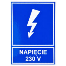 Tabliczka /znak informacyjny/ TZI 52X74S NAP.230V E04TZ-01041110800 /10szt./