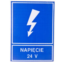 Tabliczka /znak informacyjny/ TZI 52X74S NAP.24V E04TZ-01041110400 /10szt./