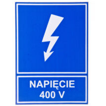 Tabliczka /znak informacyjny/ TZI 52X74S NAP.400V E04TZ-01041110900 /10szt./