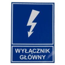 Tabliczka /znak informacyjny/ TZI 52X74S /WYŁĄCZNIK GŁÓWNY/ E04TZ-01041110200 /10szt./