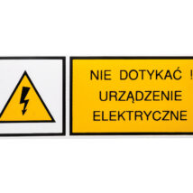 Tabliczka /znak ostrzegawczy/ TZO 52X148S N.D.U.E. E04TZ-01011220100 /10szt./