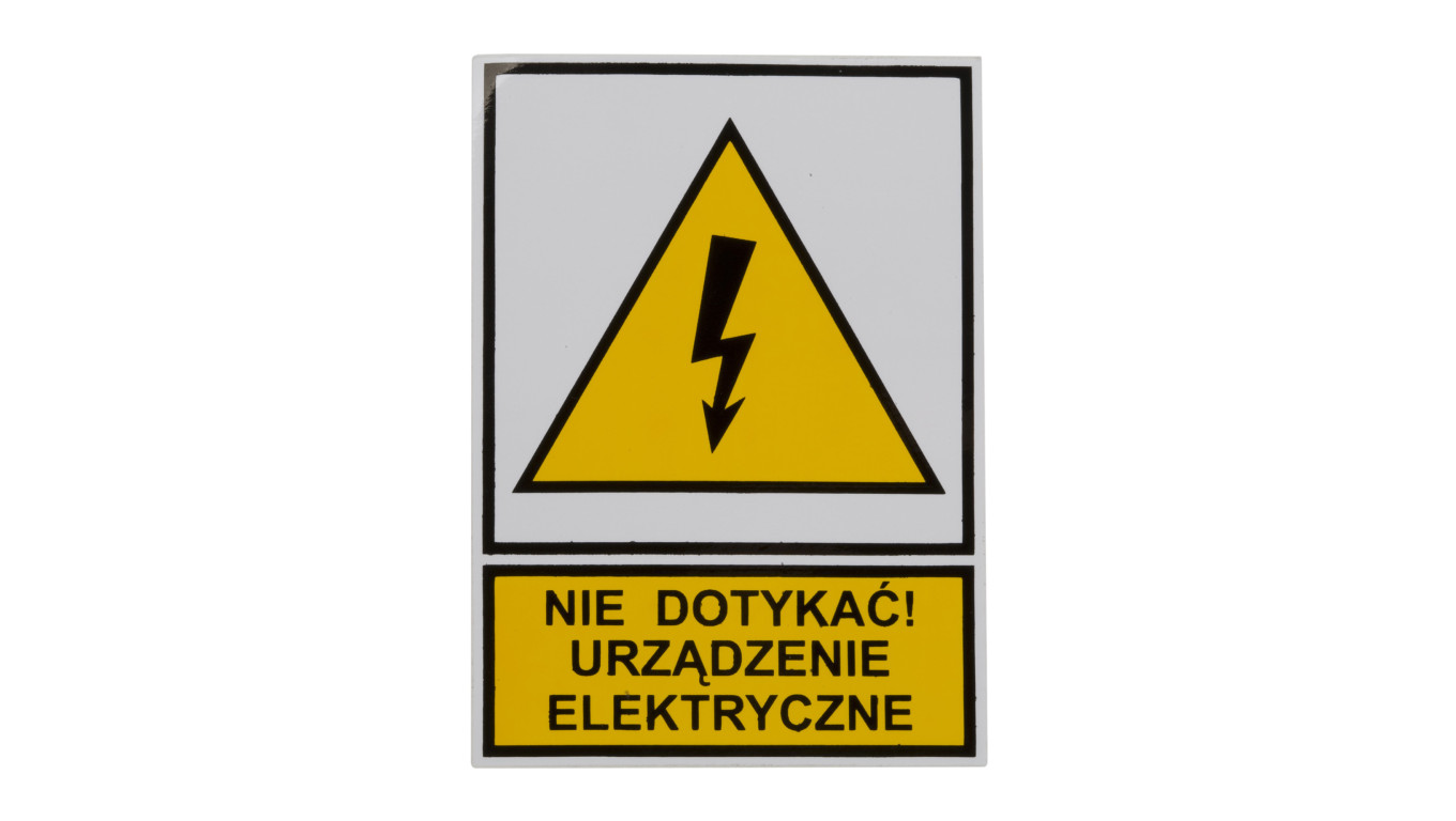 Tabliczka /znak ostrzegawczy/ TZO 52X74S /N.D.U.E./ E04TZ-01011110100 /10szt./