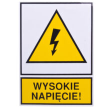 Tabliczka /znak ostrzegawczy/ TZO 74X105S W.NAP. E04TZ-01011120300 /10szt./