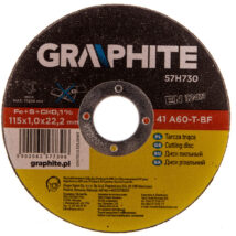 Tarcza tnąca do metalu 115 x 1.0 x 22.2 mm, 41 A60-T-BF, INOX