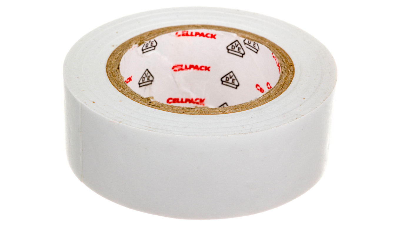 Taśma izolacyjna PVC, 128 0.15-19-10 biała, 145813