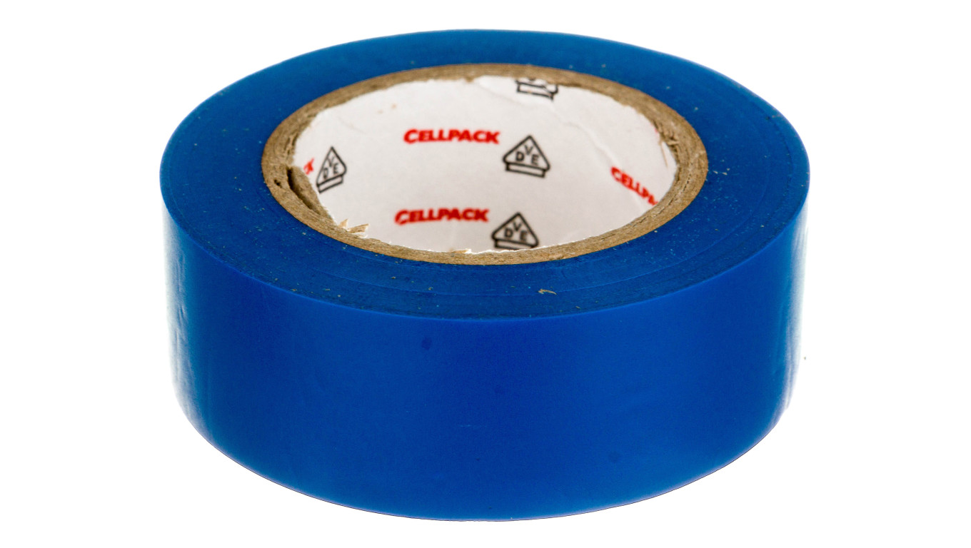 Taśma izolacyjna PVC, 128 0.15-19-10 niebieska, 145810