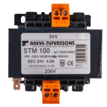 Transformator 1-fazowy bezpieczeństwa STM 100 230/ 24V 4,1A 100VA, Ta 40, 16224-9923