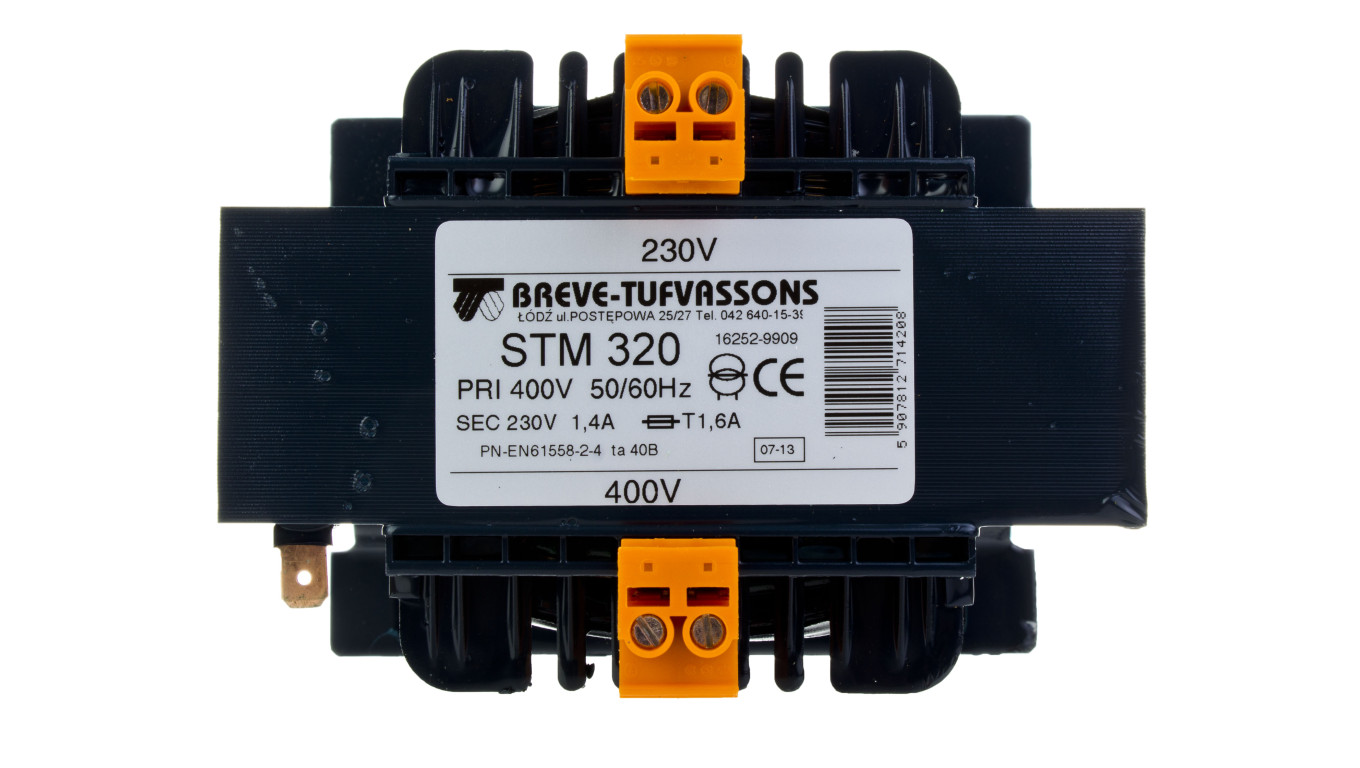 Transformator 1-fazowy separacyjny STM 320 400/230V 1,39A, Ta 40, 16252-9909