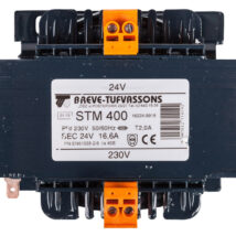 Transformator 1-fazowy bezpieczeństwa STM 400 230/ 24V 16,6A, Ta 40, 16224-9918