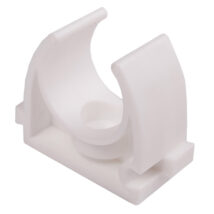 Uchwyt otwarty do rur gładkich U 20 biały 68037 /100szt./