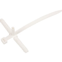 Uchwyt paskowy szybkiego montażu z kołkiem 140mm biały USMPK-10 10mm /50szt./