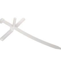 Uchwyt paskowy z kołkiem szybkiego montażu USMPK-12 biały 12mm 21.4 /25szt./