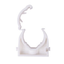 Uchwyt zamknięty do rur 20mm biały UZE-20 /100szt./