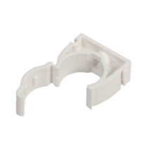 Uchwyt zamknięty do rur 22mm biały UZE-22 /100szt./
