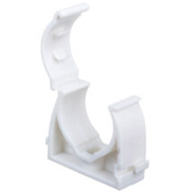 Uchwyt zamknięty do rur 25mm biały UZE-25 /100szt./