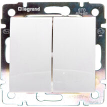 VALENA Przycisk przełączny podwójny biały 774218