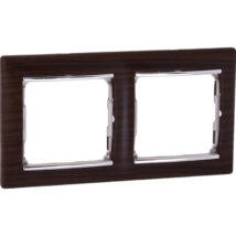 VALENA Ramka podwójna pozioma wenge/srebro 770372