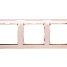 VALENA Ramka potrójna pozioma krem/złoto 774153