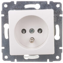 VENA Gniazdo pojedyncze z/u z przesłonami białe 510434