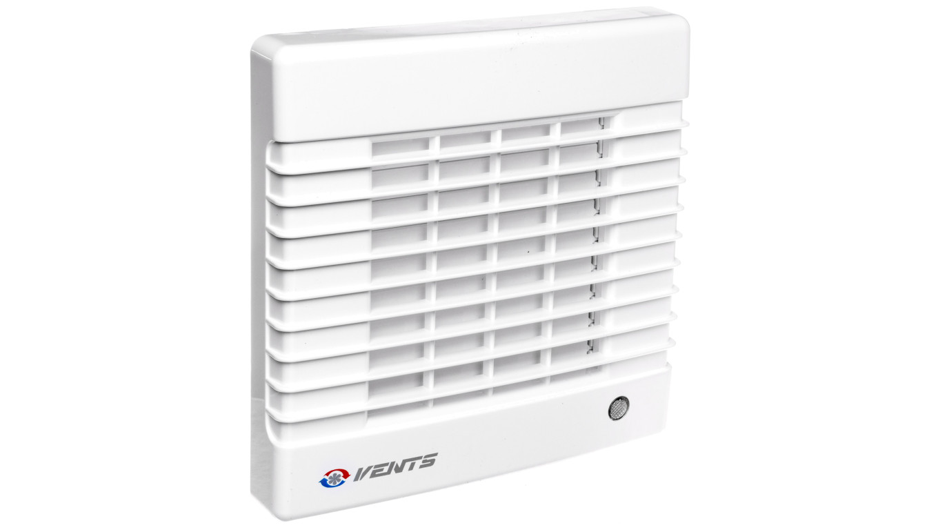 Wentylator domowy fi 100 230V 18W 98m3/h 34dB 50Hz ścienny, automatyczna żaluzja POLO AZ 100MA