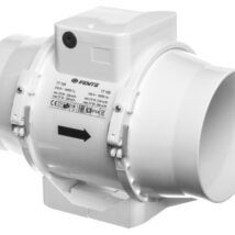 Wentylator kanałowy fi 125 230V 37W 280m3/h 37dB o przepływie mieszanym TT125